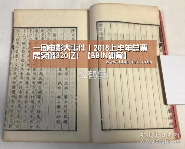 一周电影大事件丨2018上半年总票房突破320亿!【BBIN体育】(图2) BBIN篮球